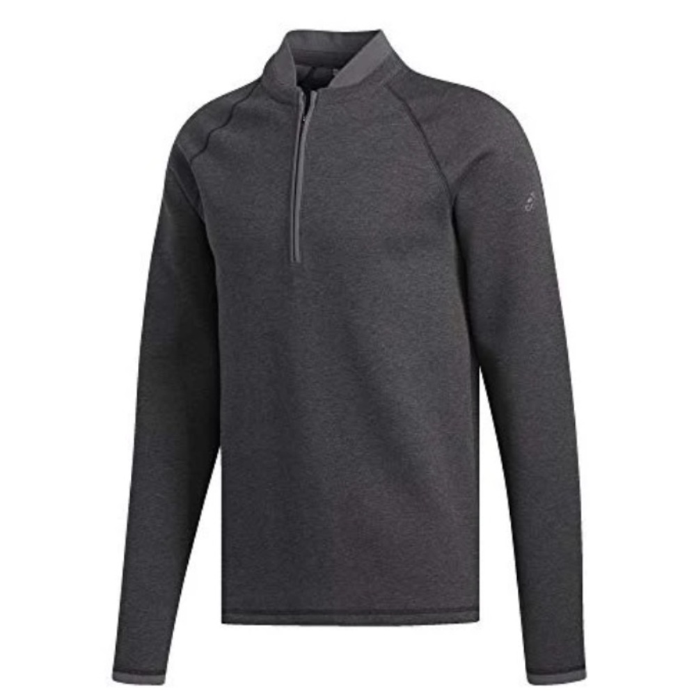 adidas Golf Men's Club Sweater, Black Heather